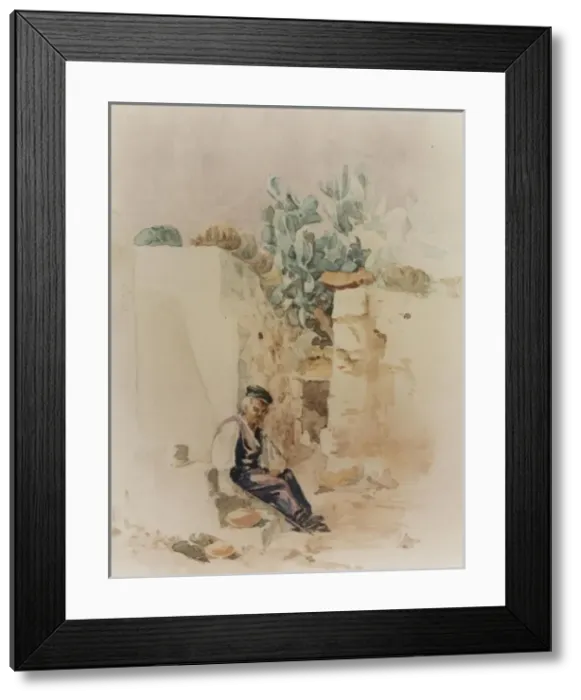 Framed Print : Maltese Worker