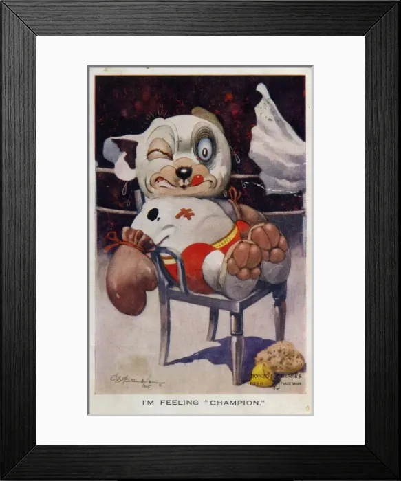 Framed Print : Bonzo as a boxer Framed Print : Bonzo as a boxer