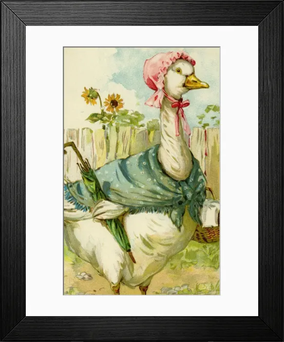 Framed Print : Goose goes shopping by g h Thompson Framed Print : Goose goes shopping by g h Thompson
