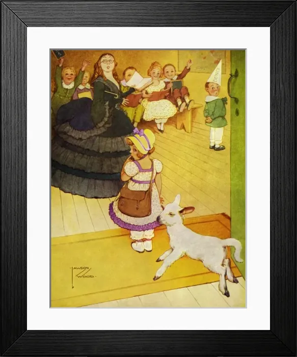 Framed Print : Mary Had a Little Lamb Framed Print : Mary Had a Little Lamb
