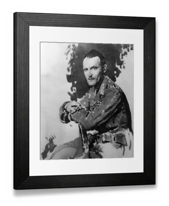 Framed Print : Major General Elles in France during WW1 Framed Print : Major General Elles in France during WW1
