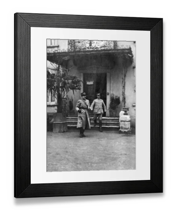 Framed Print : General Franchet d Esperey and General Chretien Framed Print : General Franchet d Esperey and General Chretien