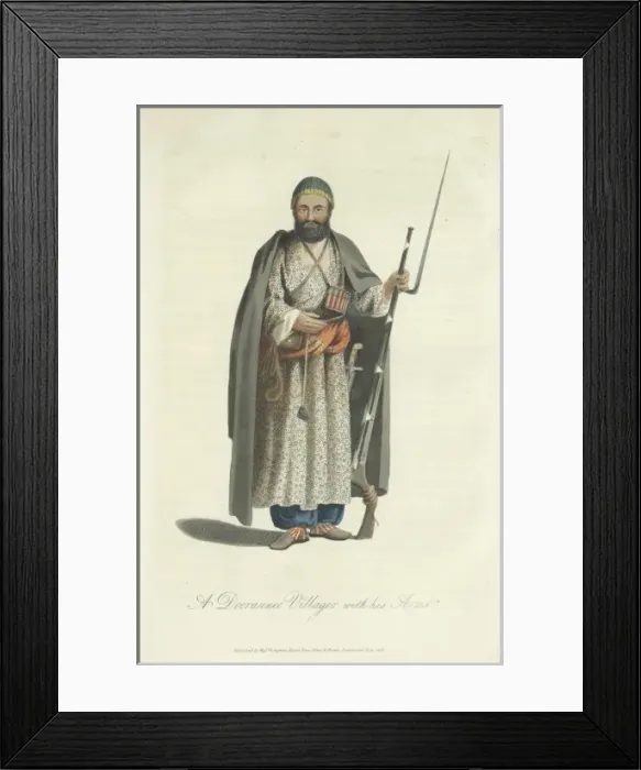 Framed Print : Durani Villager with gun, Afghanistan Framed Print : Durani Villager with gun, Afghanistan