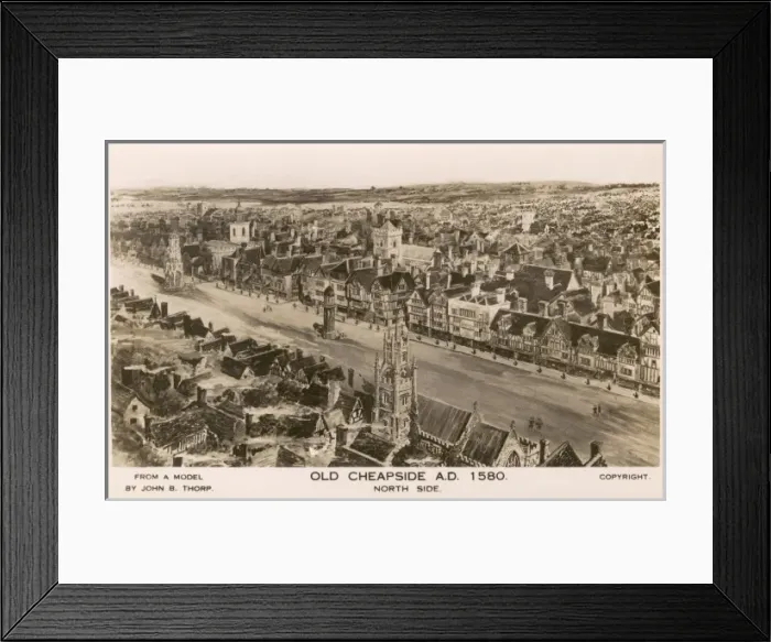 Framed Print : Cheapside, London Framed Print : Cheapside, London