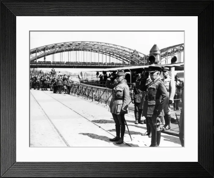 Framed Print : Marshal Foch and General Robertson in Cologne, Germany Framed Print : Marshal Foch and General Robertson in Cologne, Germany