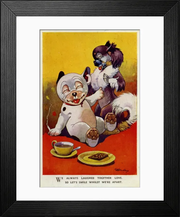 Framed Print : George Studdy Bonzo postcard Framed Print : George Studdy Bonzo postcard