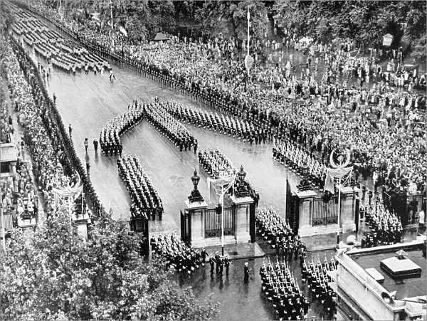 Royal Navy parade, Coronation day, 1953