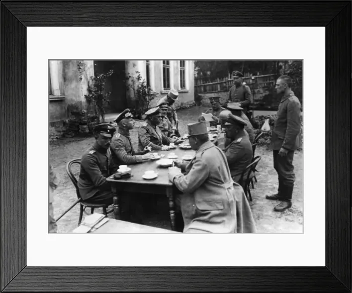 Framed Print : General von Emmich and staff on Western Front Framed Print : General von Emmich and staff on Western Front