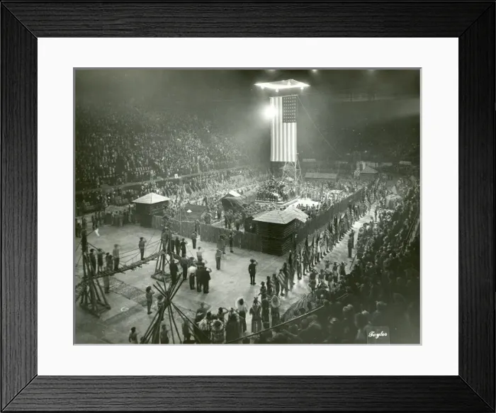 Framed Print : American Scouts in an arena Framed Print : American Scouts in an arena