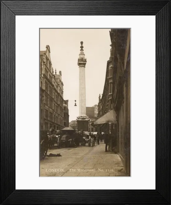 Framed Print : Monument, London Framed Print : Monument, London