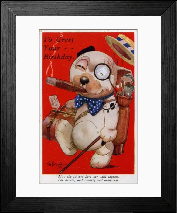 Framed Print : Bonzo going on holiday Framed Print : Bonzo going on holiday