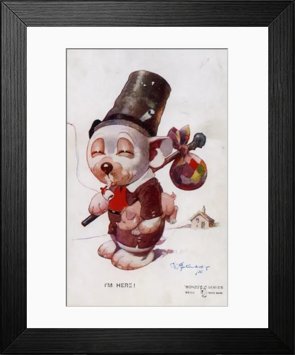 Framed Print : Bonzo dressed as a wanderer Framed Print : Bonzo dressed as a wanderer