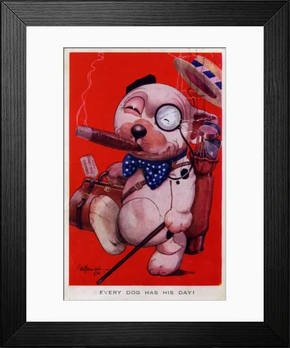 Framed Print : Bonzo going on holiday Framed Print : Bonzo going on holiday