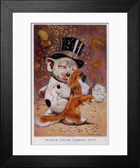 Framed Print : Bonzo getting married Framed Print : Bonzo getting married