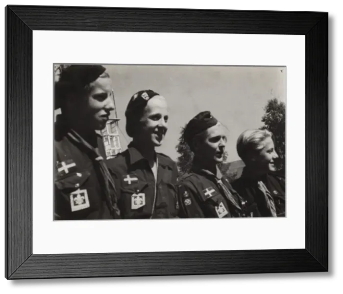 Framed Print : A Group of Swedish Scouts Framed Print : A Group of Swedish Scouts