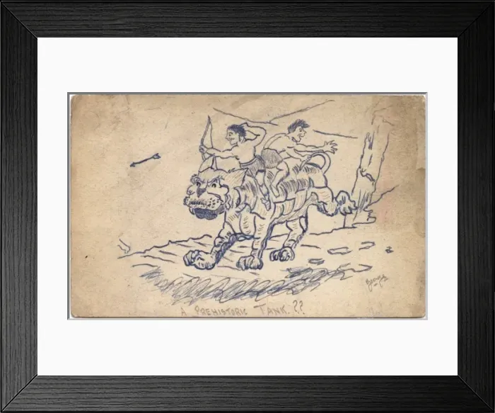 Framed Print : Prehistoric man by George Ranstead Framed Print : Prehistoric man by George Ranstead
