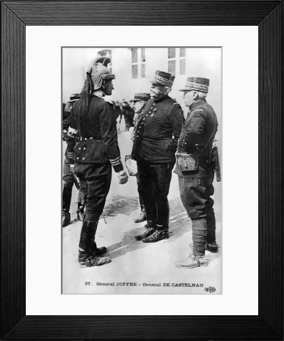 Framed Print : French Generals Joffre and Castelnau Framed Print : French Generals Joffre and Castelnau