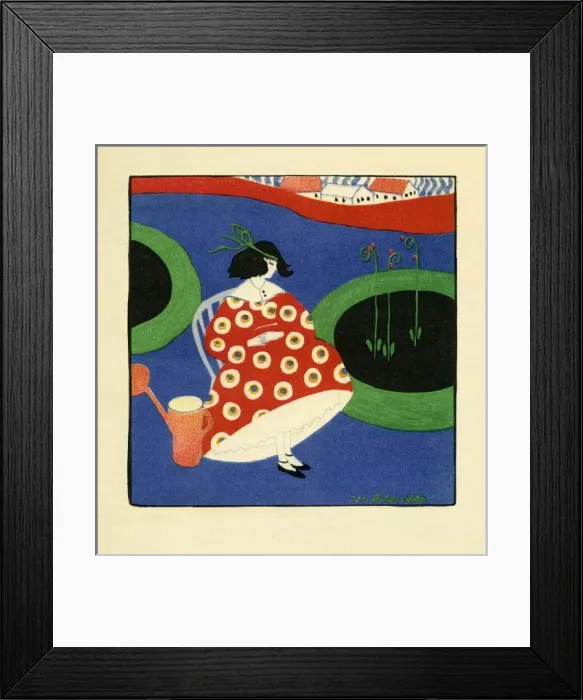 Framed Print : In the garden by Marguerite Buller Allan Framed Print : In the garden by Marguerite Buller Allan