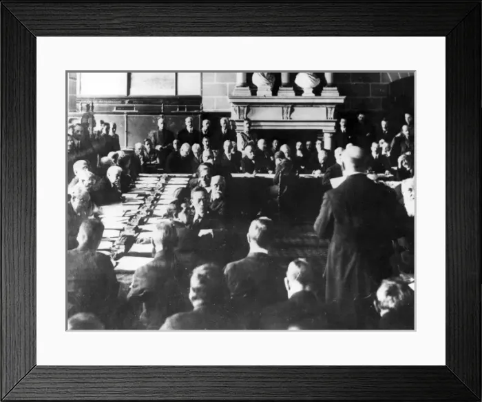 Framed Print : Dr Karl Renner, Austrian politician, St Germain Chateau Framed Print : Dr Karl Renner, Austrian politician, St Germain Chateau