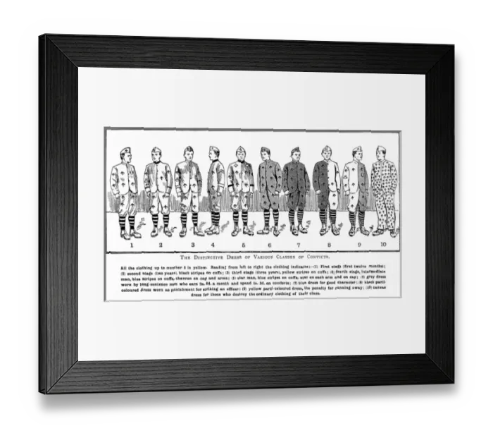Framed Print : Convict Uniforms Framed Print : Convict Uniforms