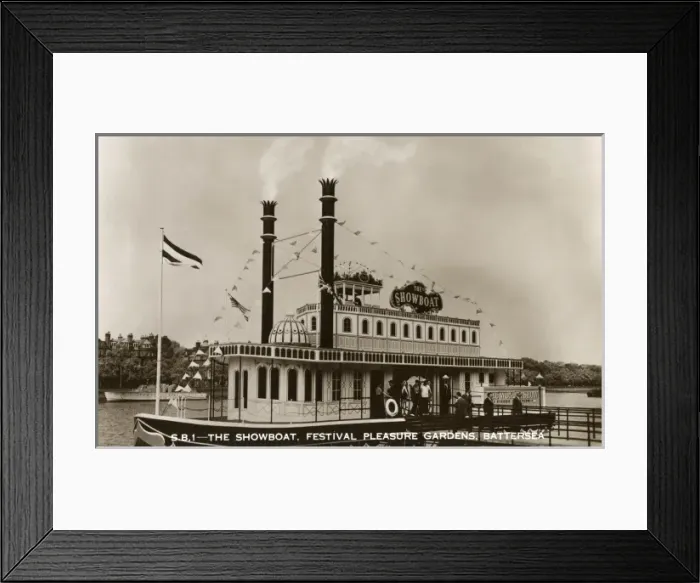 Framed Print : Showboat, Festival Pleasure Gardens, Battersea, London Framed Print : Showboat, Festival Pleasure Gardens, Battersea, London