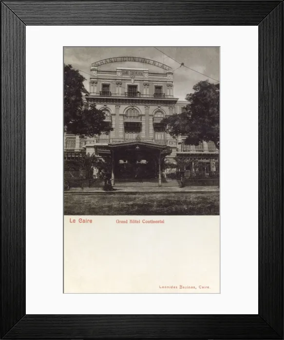 Framed Print : Cairo, Egypt - The Grand Continental Hotel Framed Print : Cairo, Egypt - The Grand Continental Hotel