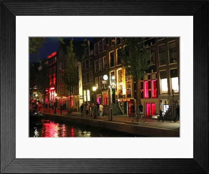 Framed Print : Red light district, Amsterdam Framed Print : Red light district, Amsterdam