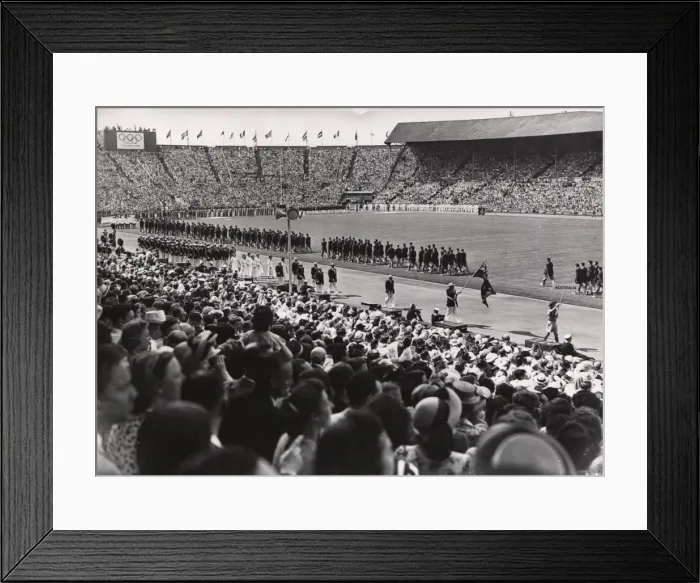 Framed Print : Scout leading Australia at 1948 London Olympics Framed Print : Scout leading Australia at 1948 London Olympics