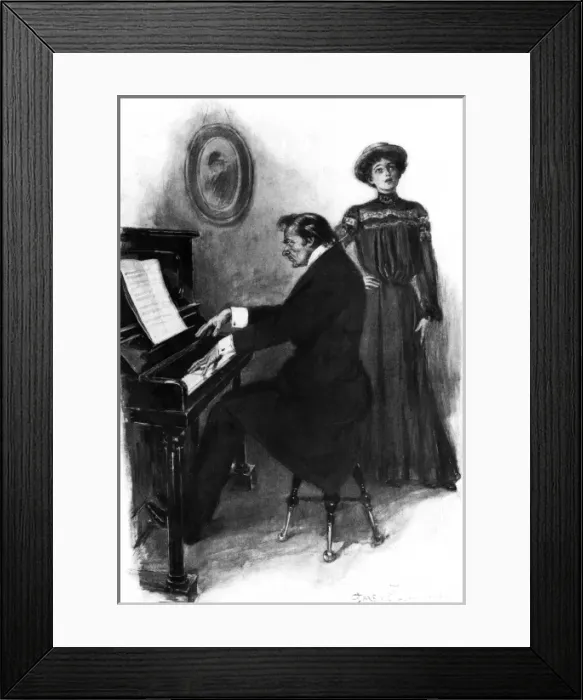 Framed Print : Music at home, 1906 Framed Print : Music at home, 1906