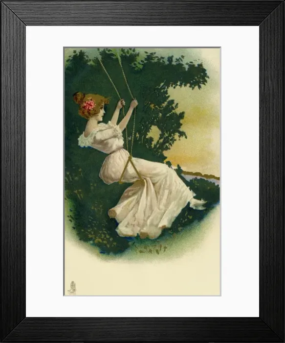 Framed Print : Girl on a swing Framed Print : Girl on a swing
