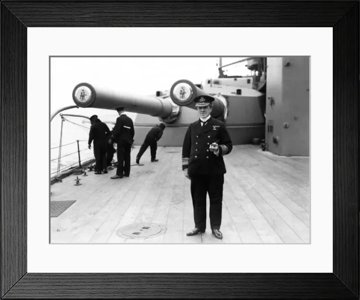 Framed Print : Admiral Sturdee on board Hercules Framed Print : Admiral Sturdee on board Hercules