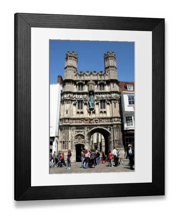 Framed Print : Entrance to Canterbury Cathedral Framed Print : Entrance to Canterbury Cathedral