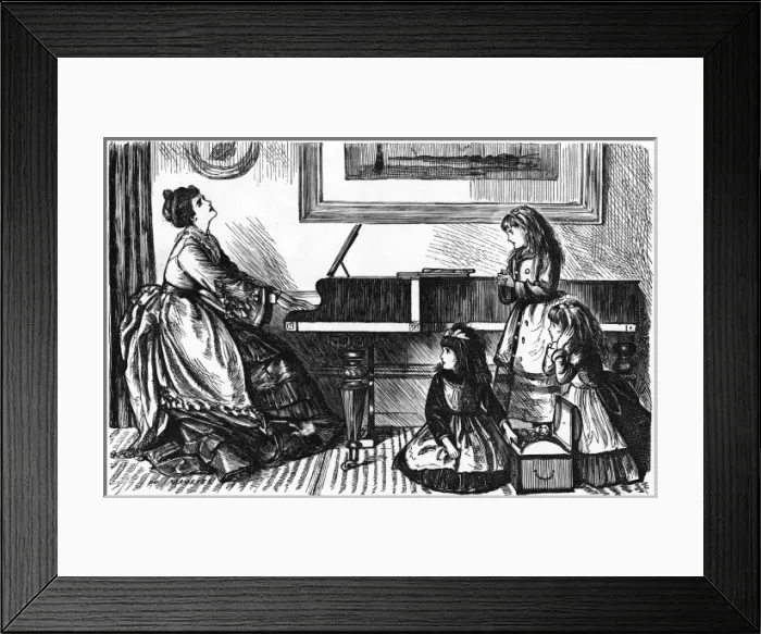 Framed Print : Queen prima-donna at home, 1874 Framed Print : Queen prima-donna at home, 1874