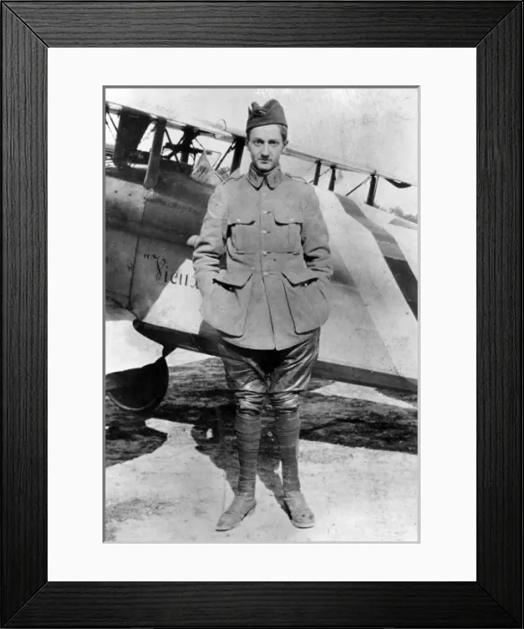 Framed Print : Lieutenant Guynemer, French military aviator, WW1 Framed Print : Lieutenant Guynemer, French military aviator, WW1