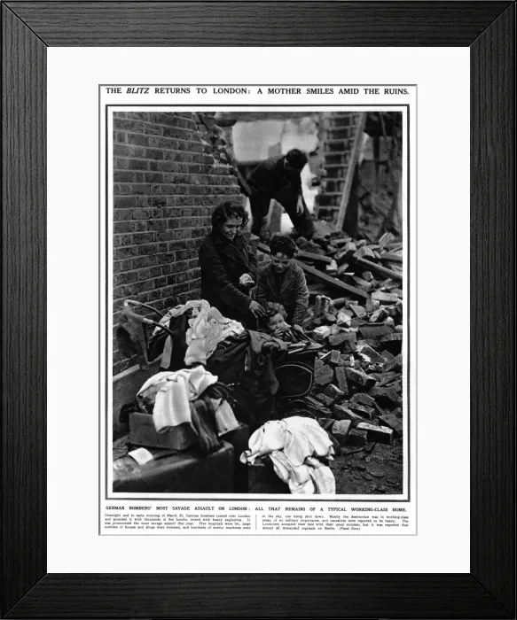 Framed Print : London Blitz 1941 Framed Print : London Blitz 1941