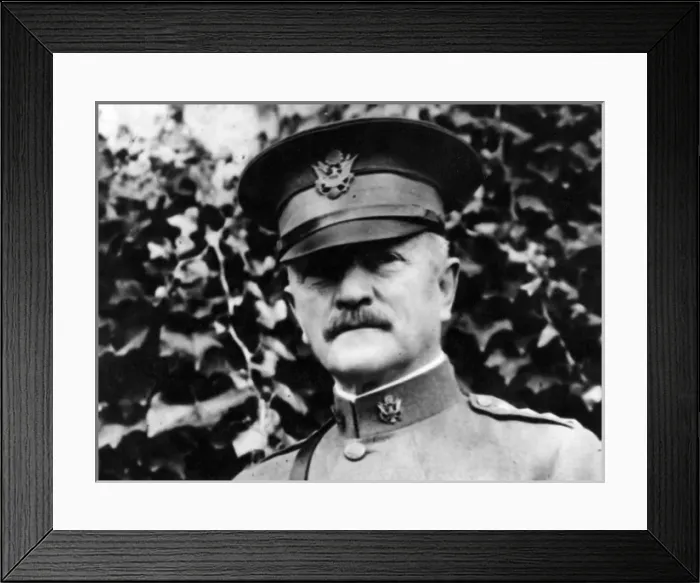 Framed Print : General John Pershing, American army officer Framed Print : General John Pershing, American army officer