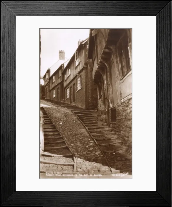 Framed Print : Stepcote Hill, Exeter, Devon Framed Print : Stepcote Hill, Exeter, Devon