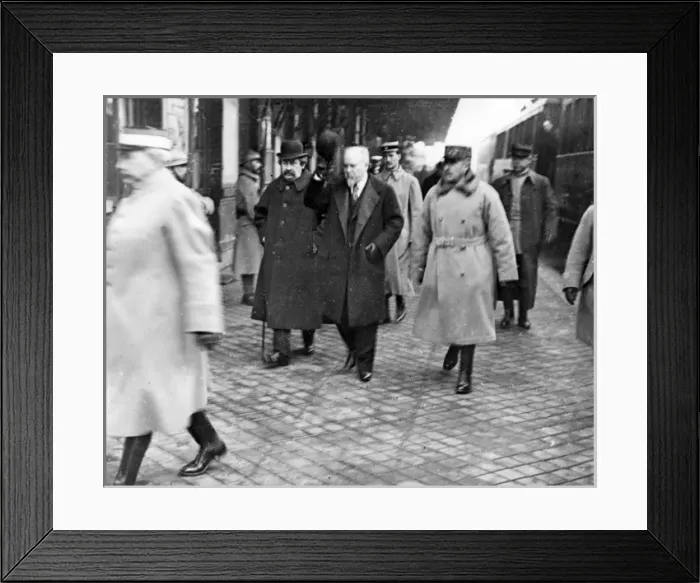Framed Print : President Poincare and Aristide Briand, Beauvais, WW1 Framed Print : President Poincare and Aristide Briand, Beauvais, WW1