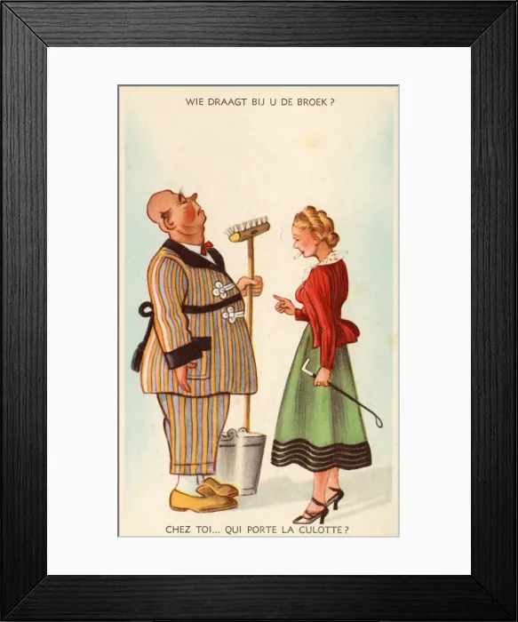 Framed Print : Who wears the Trousers? Framed Print : Who wears the Trousers?