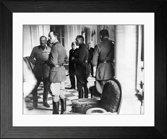 Framed Print : Sir Douglas Haig, Georges Clemenceau and others Framed Print : Sir Douglas Haig, Georges Clemenceau and others