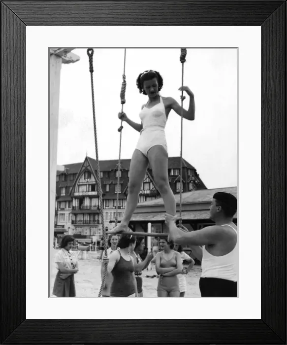 Framed Print : Keep Fit Classes on holiday Framed Print : Keep Fit Classes on holiday