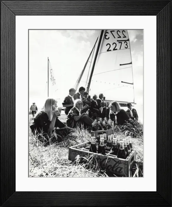 Framed Print : Swedish scouts take a break from sailing Framed Print : Swedish scouts take a break from sailing