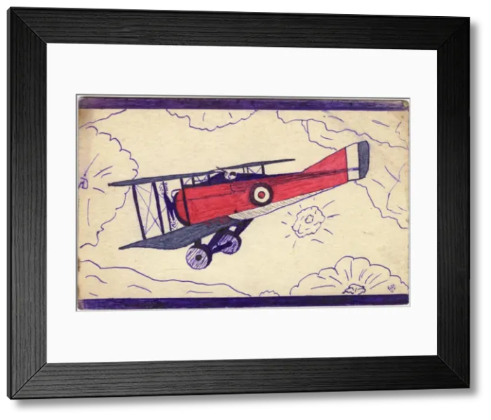 Framed Print : British fighter plane, WWI by George Ranstead Framed Print : British fighter plane, WWI by George Ranstead