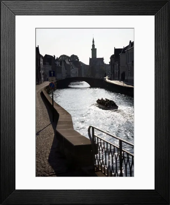 Framed Print : The Gruuthuse and canal in Bruges, Belgium Framed Print : The Gruuthuse and canal in Bruges, Belgium