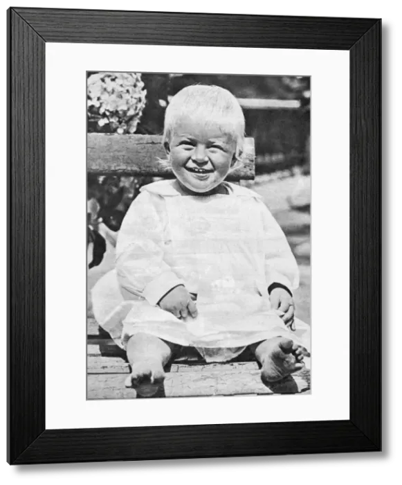 Framed Print : Prince Philip, Duke of Edinburgh as a baby, 1922 Framed Print : Prince Philip, Duke of Edinburgh as a baby, 1922