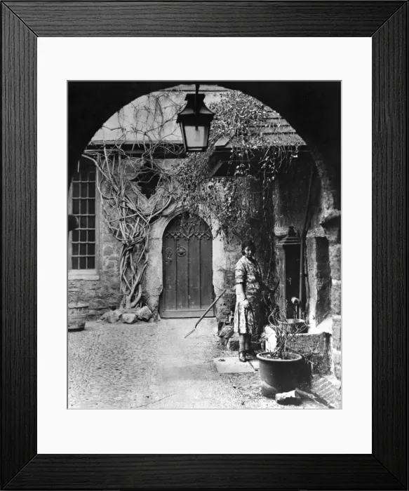 Framed Print : Woman in a garden Framed Print : Woman in a garden