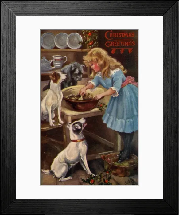 Framed Print : Mixing the Xmas pudding Framed Print : Mixing the Xmas pudding
