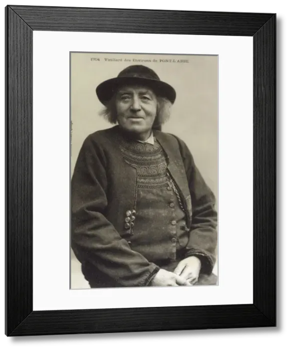 Framed Print : French Yokel from Pont-L Abbe Framed Print : French Yokel from Pont-L Abbe