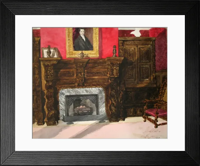Framed Print : Oak room, Bedford Framed Print : Oak room, Bedford
