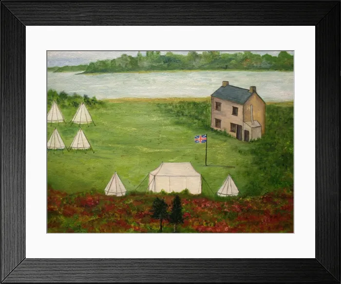 Framed Print : Brownsea Island Camp